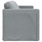 Preview: Bodensofa mit Schlaffunktion Hellgrau 112x174x55 cm Stoff