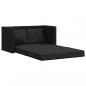 Preview: Bodensofa mit Schlaffunktion Schwarz 112x174x55 cm Stoff