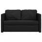 Preview: Bodensofa mit Schlaffunktion Schwarz 112x174x55 cm Stoff