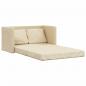 Preview: Bodensofa mit Schlaffunktion Creme 112x174x55 cm Stoff