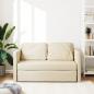 Preview: Bodensofa mit Schlaffunktion Creme 112x174x55 cm Stoff