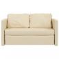 Preview: Bodensofa mit Schlaffunktion Creme 112x174x55 cm Stoff