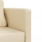 Preview: Bodensofa mit Schlaffunktion Creme 112x174x55 cm Stoff