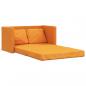 Preview: Bodensofa mit Schlaffunktion Dunkelgelb 112x174x55 cm Stoff