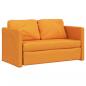 Preview: Bodensofa mit Schlaffunktion Dunkelgelb 112x174x55 cm Stoff