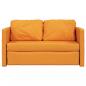 Preview: Bodensofa mit Schlaffunktion Dunkelgelb 112x174x55 cm Stoff