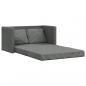 Preview: Bodensofa mit Schlaffunktion Dunkelgrau 112x174x55 cm Stoff