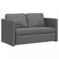 Preview: Bodensofa mit Schlaffunktion Dunkelgrau 112x174x55 cm Stoff