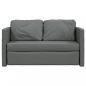 Preview: Bodensofa mit Schlaffunktion Dunkelgrau 112x174x55 cm Stoff