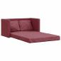 Preview: Bodensofa mit Schlaffunktion Weinrot 112x174x55 cm Stoff