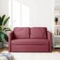 Preview: Bodensofa mit Schlaffunktion Weinrot 112x174x55 cm Stoff