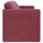 Preview: Bodensofa mit Schlaffunktion Weinrot 112x174x55 cm Stoff