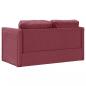 Preview: Bodensofa mit Schlaffunktion Weinrot 112x174x55 cm Stoff