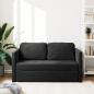 Preview: Bodensofa mit Schlaffunktion Schwarz 122x204x55 cm Samt