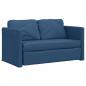 Preview: Bodensofa mit Schlaffunktion Blau 112x174x55 cm Stoff