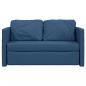 Preview: Bodensofa mit Schlaffunktion Blau 112x174x55 cm Stoff