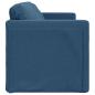 Preview: Bodensofa mit Schlaffunktion Blau 112x174x55 cm Stoff