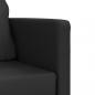 Preview: Bodensofa mit Schlaffunktion Schwarz 112x174x55 cm Kunstleder