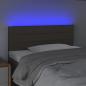 Preview: LED Kopfteil Taupe 100x5x78/88 cm Stoff