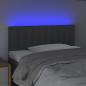 Preview: LED Kopfteil Dunkelgrau 100x5x78/88 cm Stoff