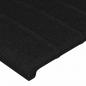 Preview: LED Kopfteil Schwarz 180x5x78/88 cm Stoff