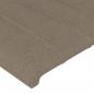 Preview: LED Kopfteil Taupe 180x5x78/88 cm Stoff