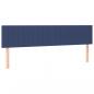 Preview: LED Kopfteil Blau 180x5x78/88 cm Stoff