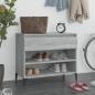 Preview: ARDEBO.de - Schuhregal Grau Sonoma 70x36x60 cm Holzwerkstoff