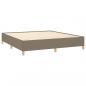 Preview: Boxspringbett mit Matratze Taupe 180x200 cm Stoff