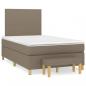 Preview: Boxspringbett mit Matratze Taupe 120x200 cm Stoff