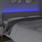 Preview: LED Kopfteil Grau 200x5x78/88 cm Kunstleder