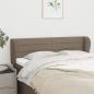 Preview: ARDEBO.de - Kopfteil mit Ohren Taupe 147x23x78/88 cm Stoff