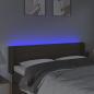 Preview: LED Kopfteil Taupe 147x16x78/88 cm Stoff