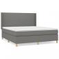 Preview: Boxspringbett mit Matratze Dunkelgrau 160x200 cm Stoff