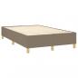 Preview: Boxspringbett mit Matratze & LED Taupe 120x200 cm Stoff