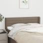 Preview: ARDEBO.de - Kopfteil mit Ohren Taupe 147x16x78/88 cm Stoff