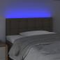 Preview: LED Kopfteil Taupe 100x5x78/88 cm Stoff