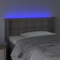 Preview: LED Kopfteil Grau 83x16x78/88 cm Kunstleder