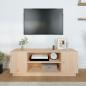 Preview: TV-Schrank 110x35x40,5 cm Massivholz Kiefer