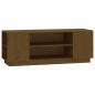 Preview: TV-Schrank Honigbraun 110x35x40,5 cm Massivholz Kiefer