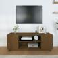 Preview: TV-Schrank Honigbraun 110x35x40,5 cm Massivholz Kiefer