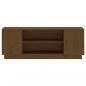 Preview: TV-Schrank Honigbraun 110x35x40,5 cm Massivholz Kiefer