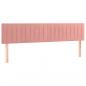 Preview: Boxspringbett mit Matratze Rosa 200x200 cm Samt