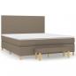 Preview: Boxspringbett mit Matratze Taupe 180x200 cm Stoff