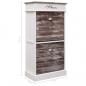 Preview: Schuhschrank Braun 50 x 28 x 98 cm Paulownia Holz