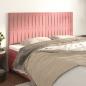 Preview: ARDEBO.de - Kopfteile 4 Stk. Rosa 100x5x78/88 cm Samt