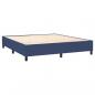 Preview: Boxspringbett mit Matratze & LED Blau 180x200 cm Stoff