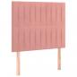 Preview: Boxspringbett mit Matratze Rosa 100x200 cm Samt