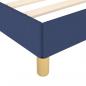 Preview: Bettgestell mit Kopfteil Blau 90x190 cm Stoff