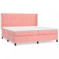 Preview: Boxspringbett mit Matratze Rosa 200x200 cm Samt